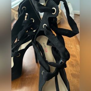 Just fab black heels size 9